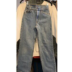 Vintage 90's Levi's Orange Tab Slim Fit 550 Midrise Zip Up Denim Jeans - 24"